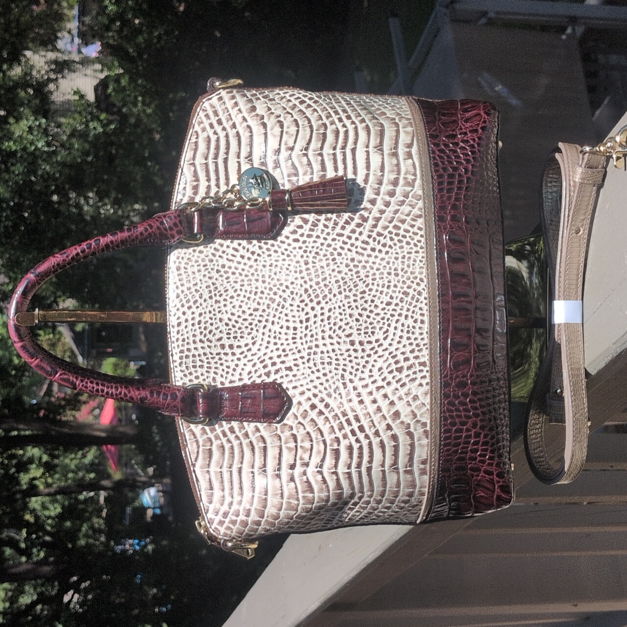 Veuc Brahmin Medium Duxbury In Creme Rhodes